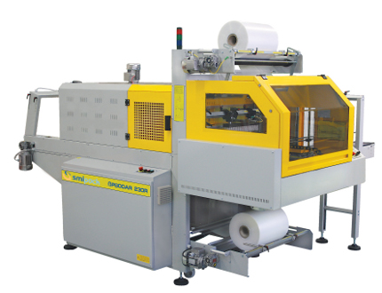 Fardellatrice automatica con ingresso a 90° monoblocco a barra saldante