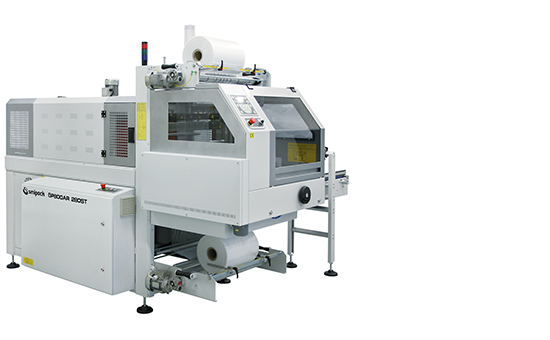 Fardellatrice automatica con ingresso a 90° monoblocco a barra saldante
