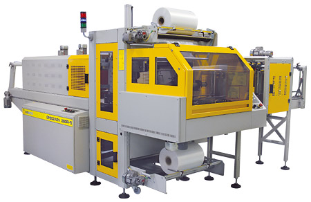 Fardellatrice automatica con ingresso a 90° monoblocco a barra saldante